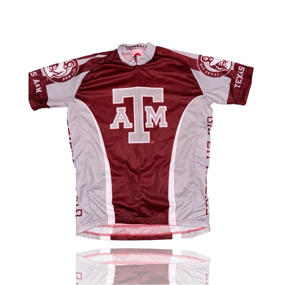 Texas A&M Adult Cycling Jersey: XL: SEC: Reveille: Kyle Field: Aggies: NCAA